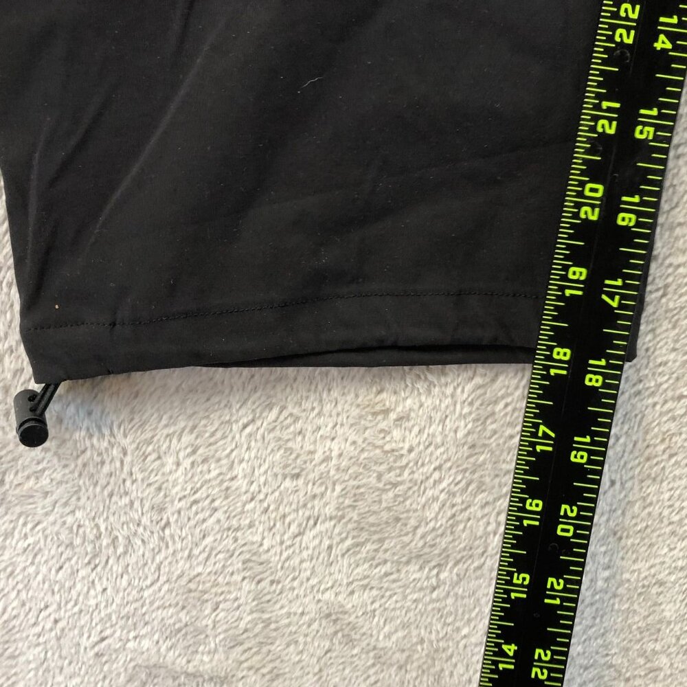 NWT Magco Msen Womens Cargo Pants Small Black Outdoors Capri Elastic Waist Casua - Picture 6 of 13
